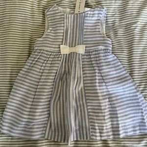 JANIE AND JACK STRIPED BLUE DRESS 6-12 mos